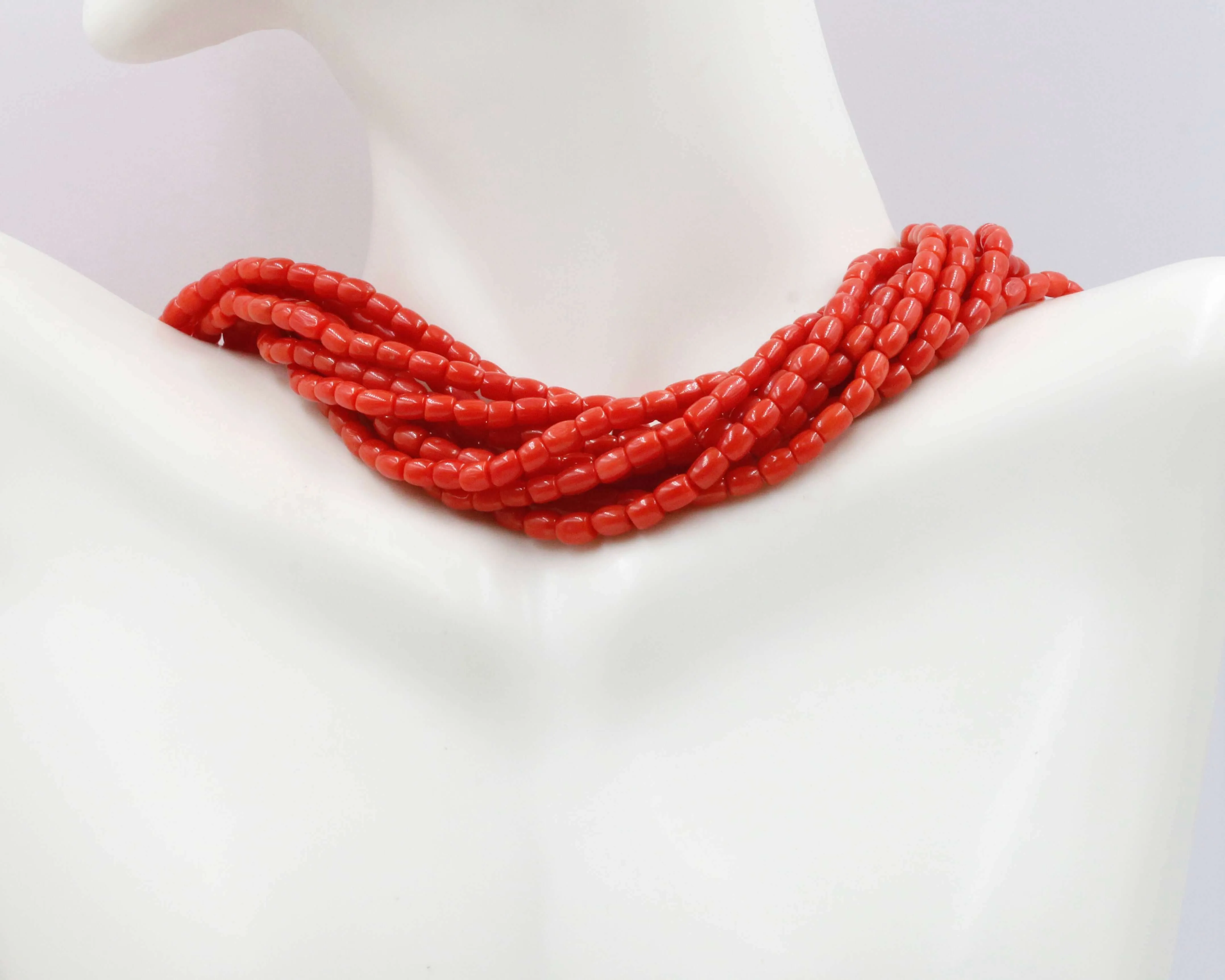 100% Natural Italian Coral Beads Coral Italian Coral beads Red Coral Beads Antique Coral Beads Natural Coral Bead DIY Jewelry 8 inch SKU: 115674