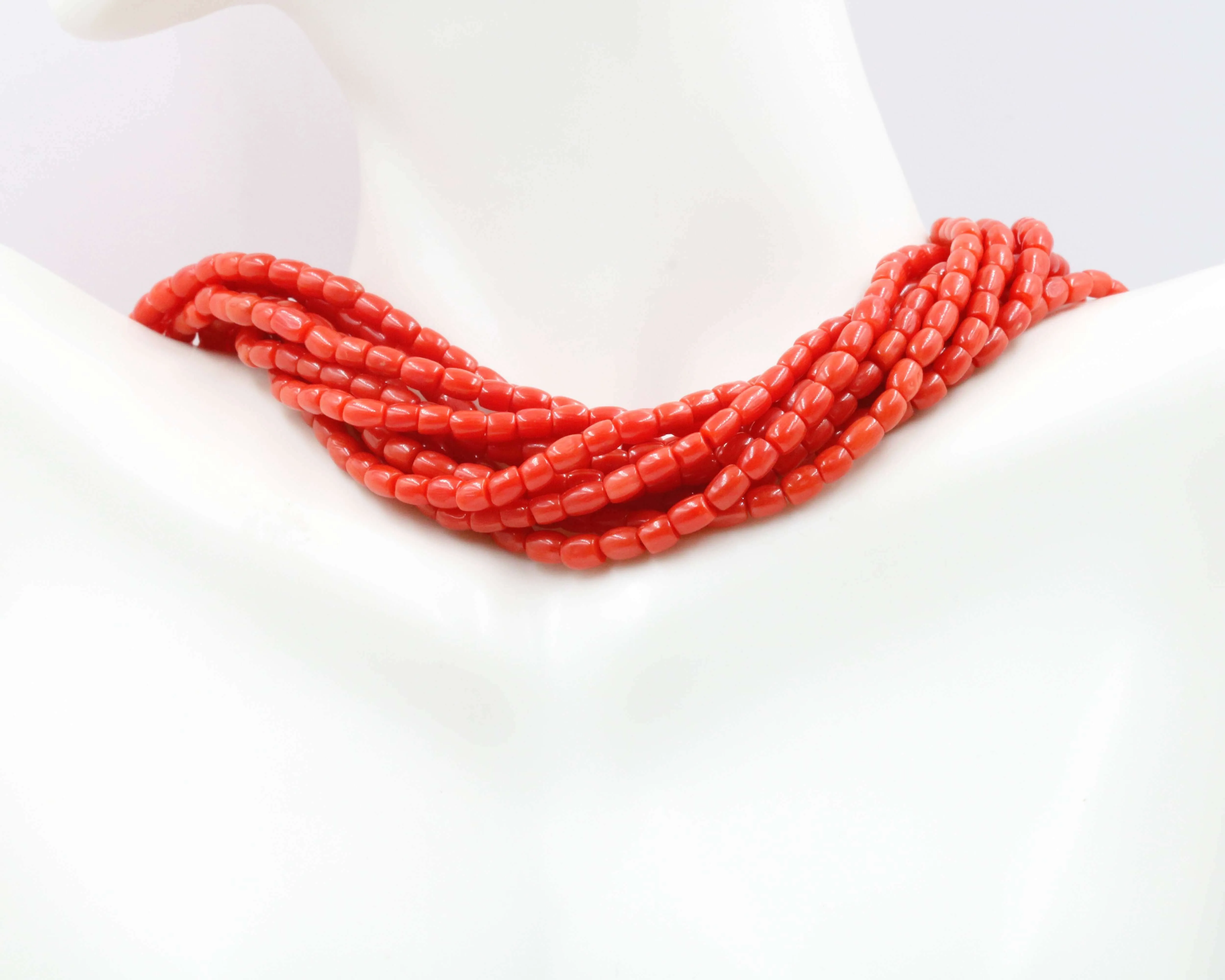 100% Natural Italian Coral Beads Coral Italian Coral beads Red Coral Beads Antique Coral Beads Natural Coral Bead DIY Jewelry 8 inch SKU: 115674