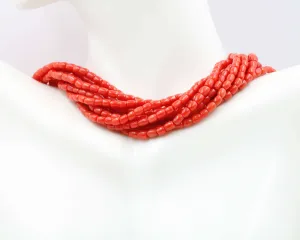 100% Natural Italian Coral Beads Coral Italian Coral beads Red Coral Beads Antique Coral Beads Natural Coral Bead DIY Jewelry 8 inch SKU: 115674