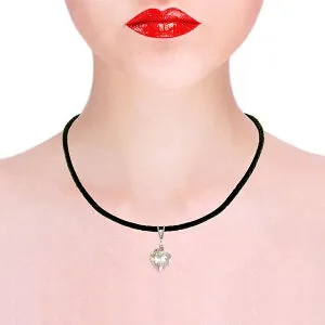 12.81 Carat 14K Solid White Gold Savoire Vivre White Topaz Necklace
