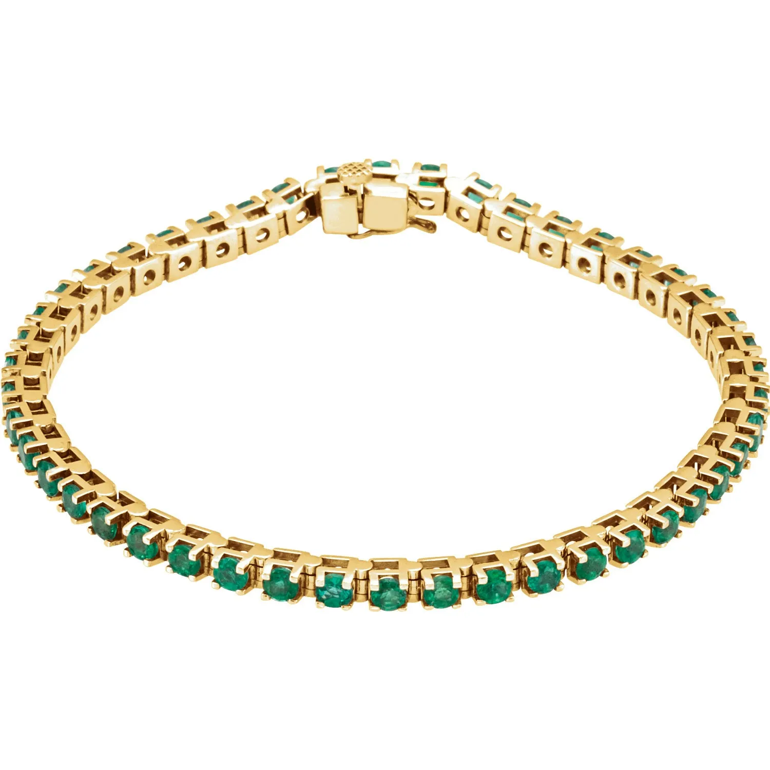 14K Gold Line 7" Bracelet
