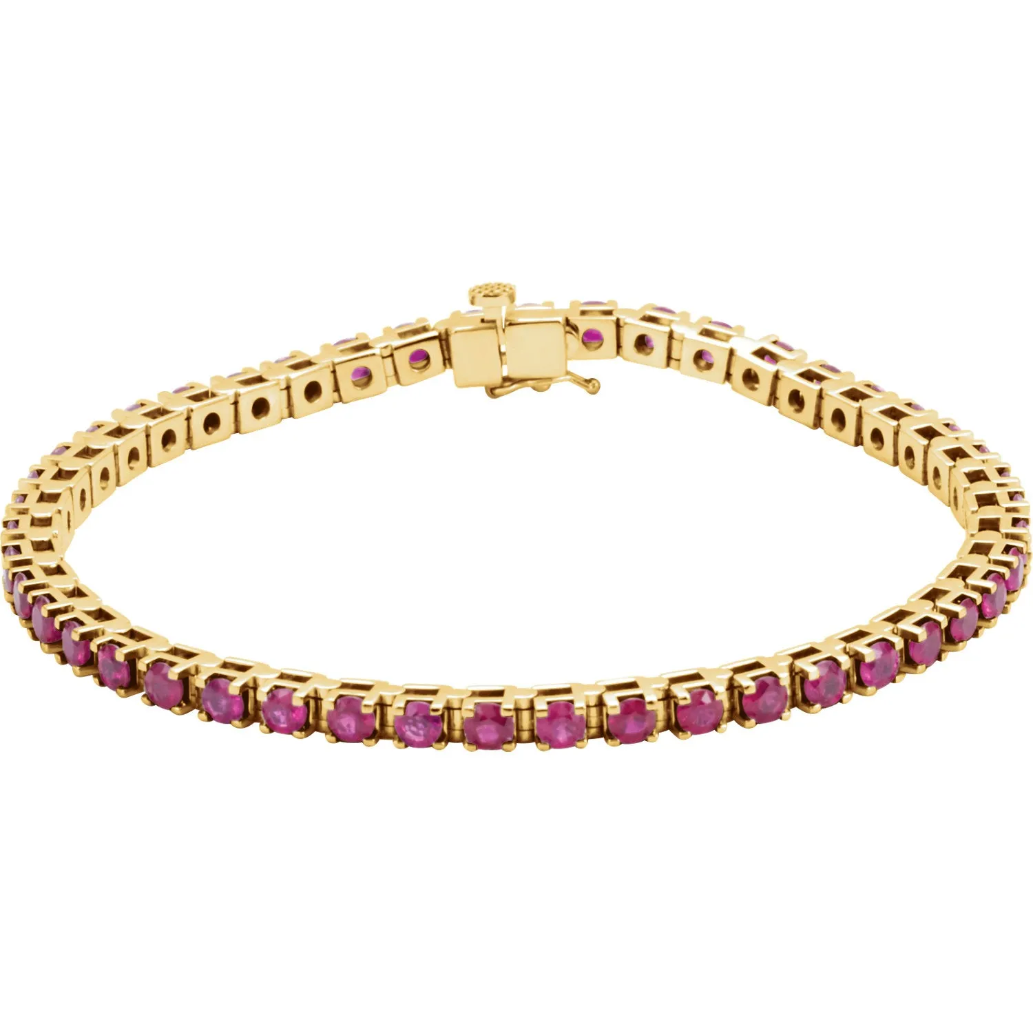 14K Gold Line 7" Bracelet
