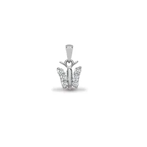 18ct White Gold Diamond Pendant