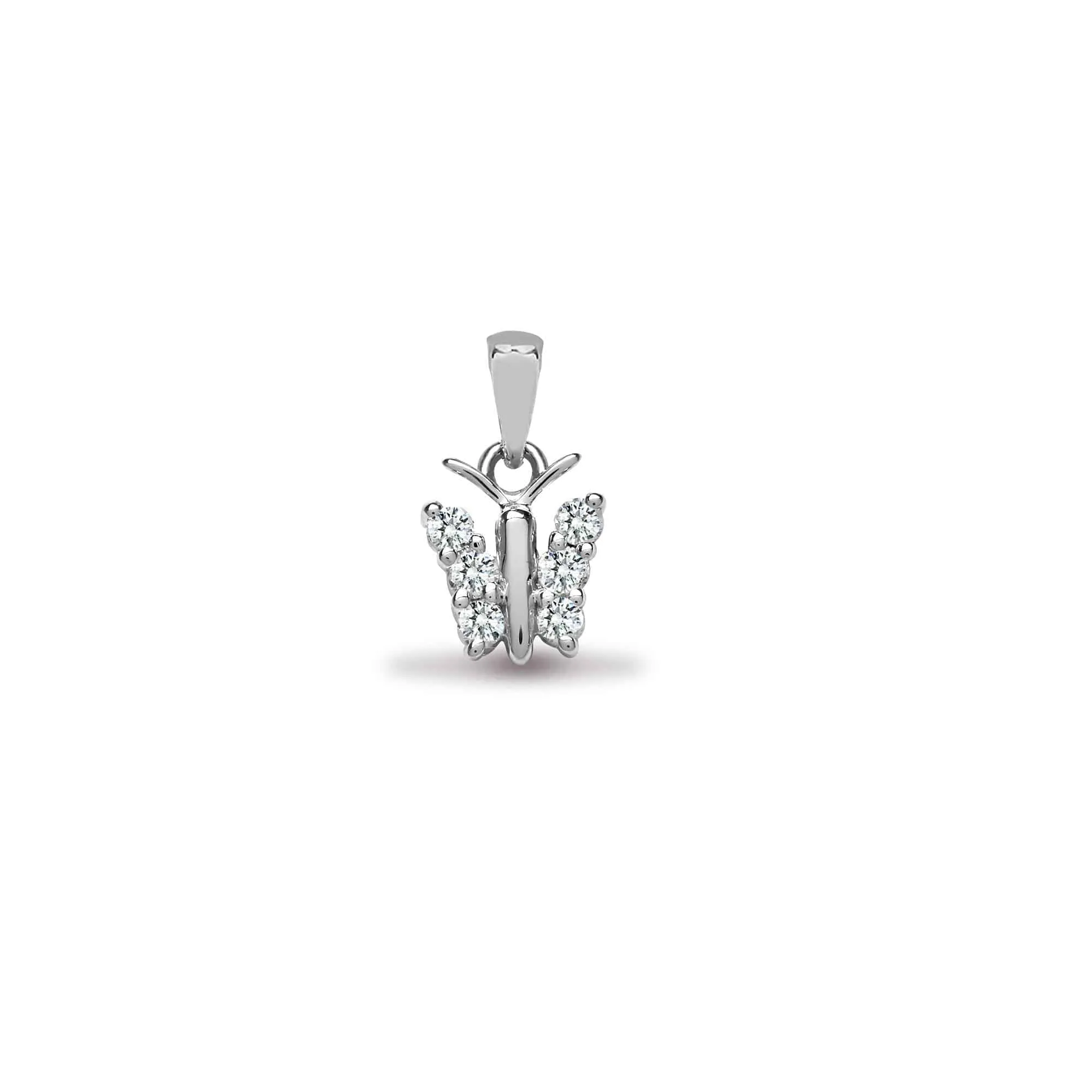 18ct White Gold Diamond Pendant