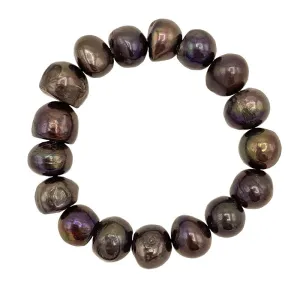 200-04-STR | CHOCOLATE  BAM BAM STRETCH BRACELET