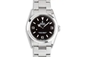 2000 Unpolished Rolex Explorer 114270 Swiss with Box Papers & Service Card