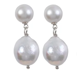 311-07-S | THE KATE EARRING (GRAY ON SILVER)