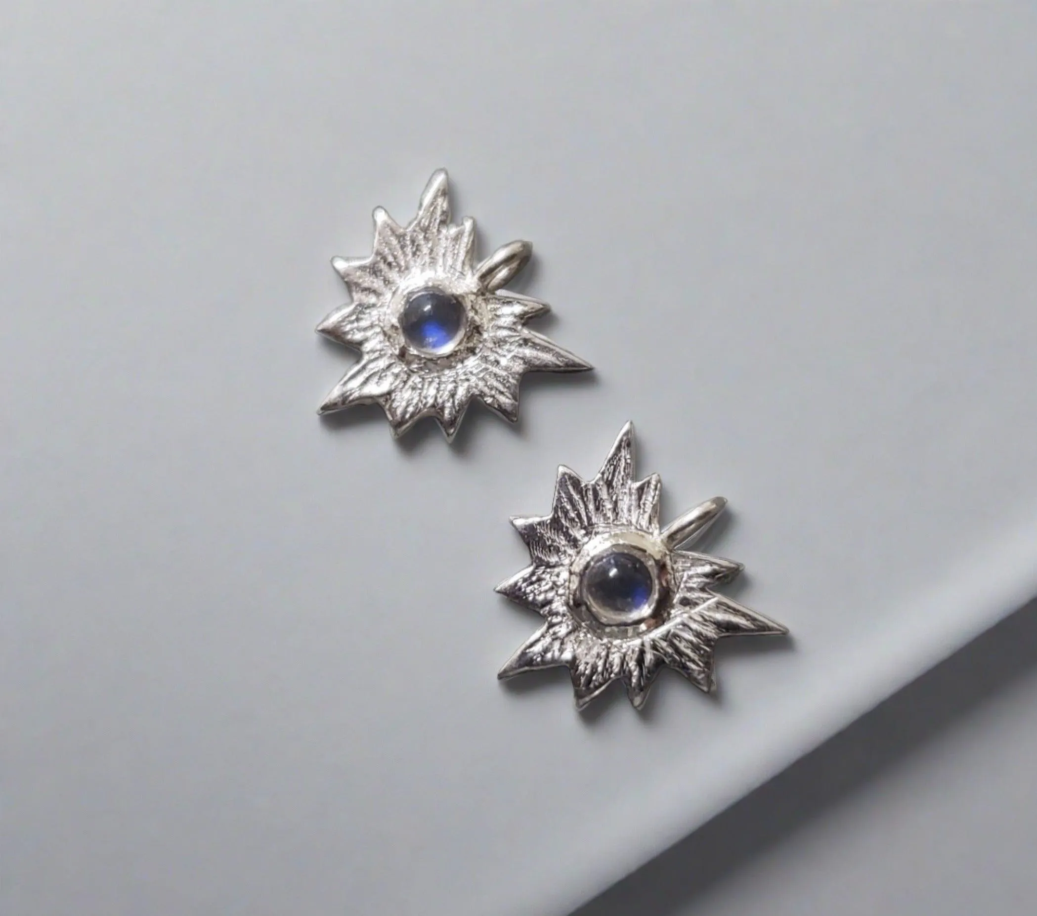 925 Silver Moonstone Charm