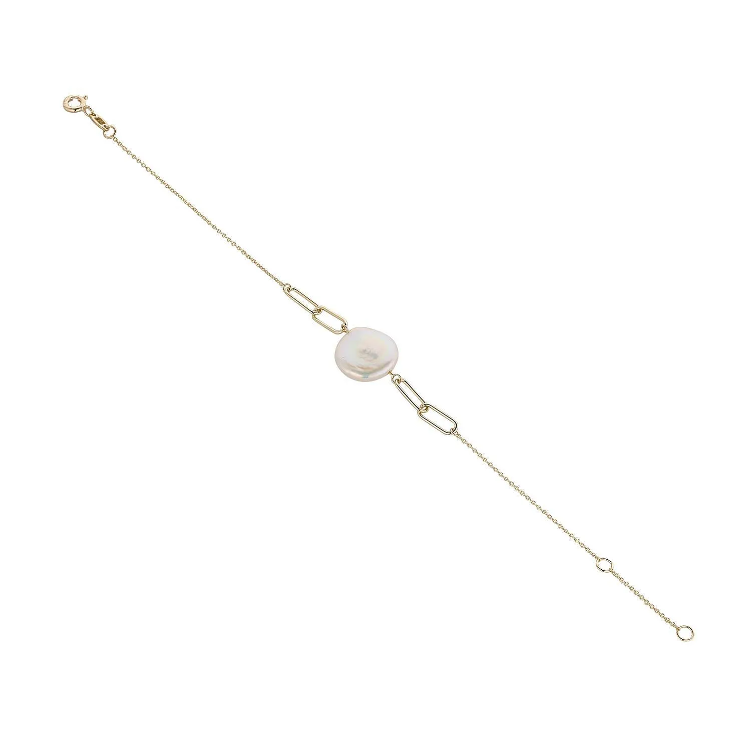 9kt Gold Single Keshi Pearl Bracelet