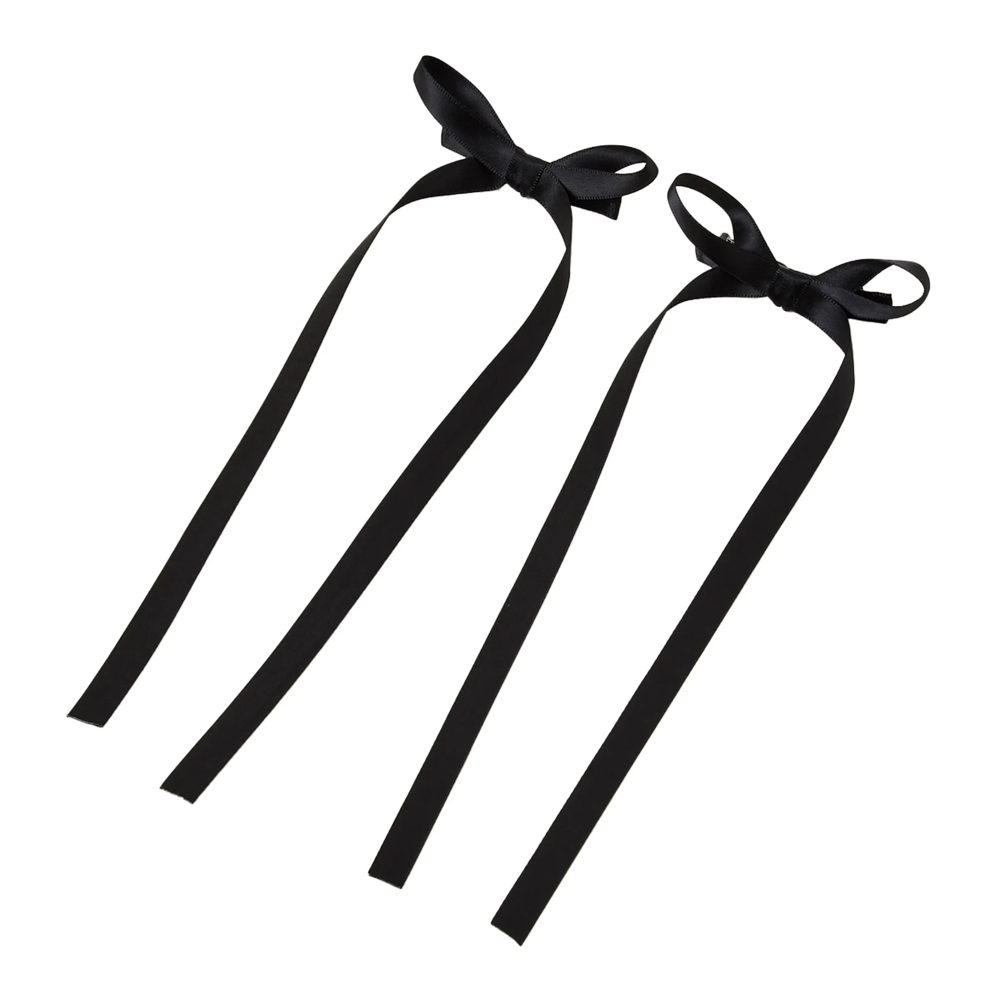 Accessorize London Women Black Mini Bow Hair Clips Set Of 2