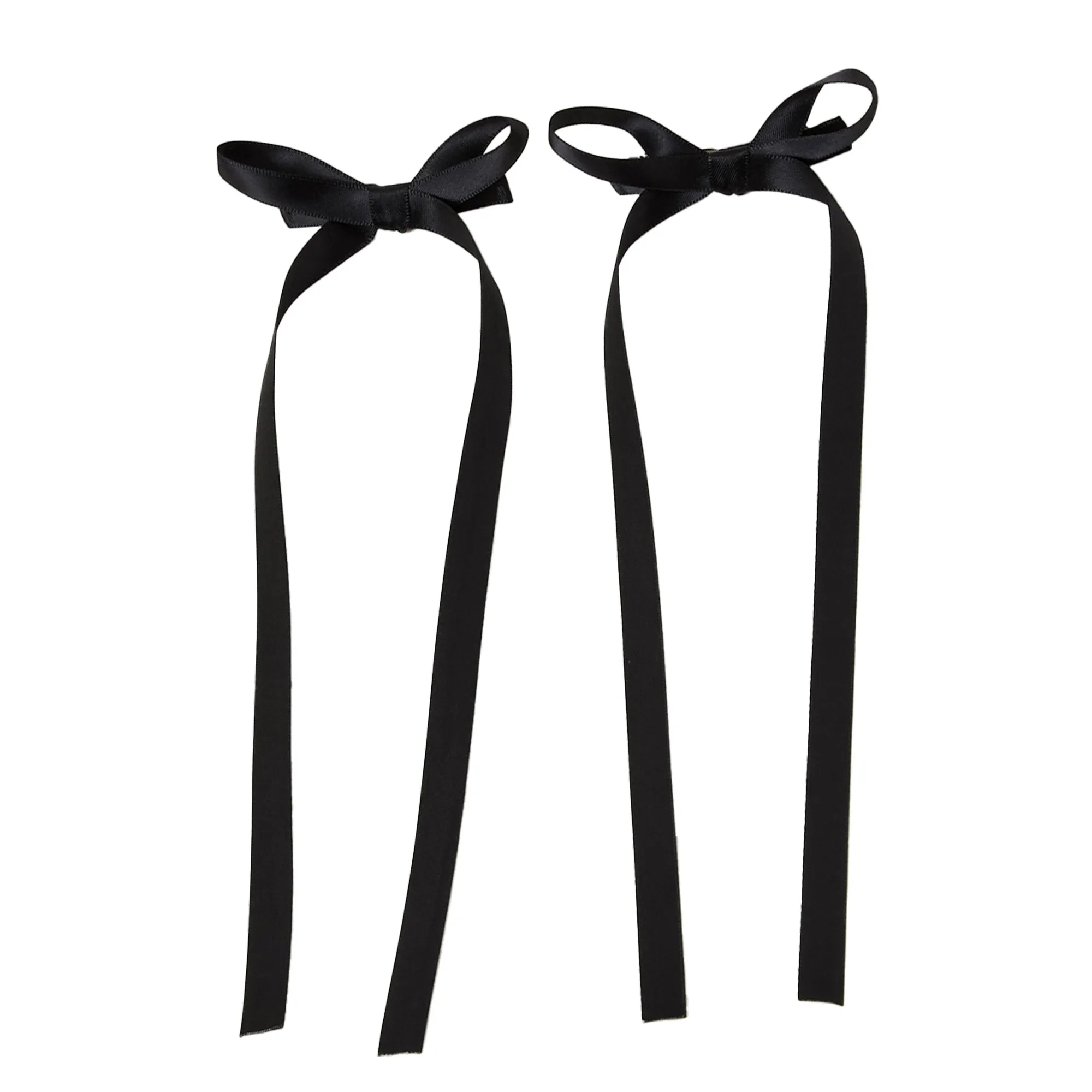 Accessorize London Women Black Mini Bow Hair Clips Set Of 2