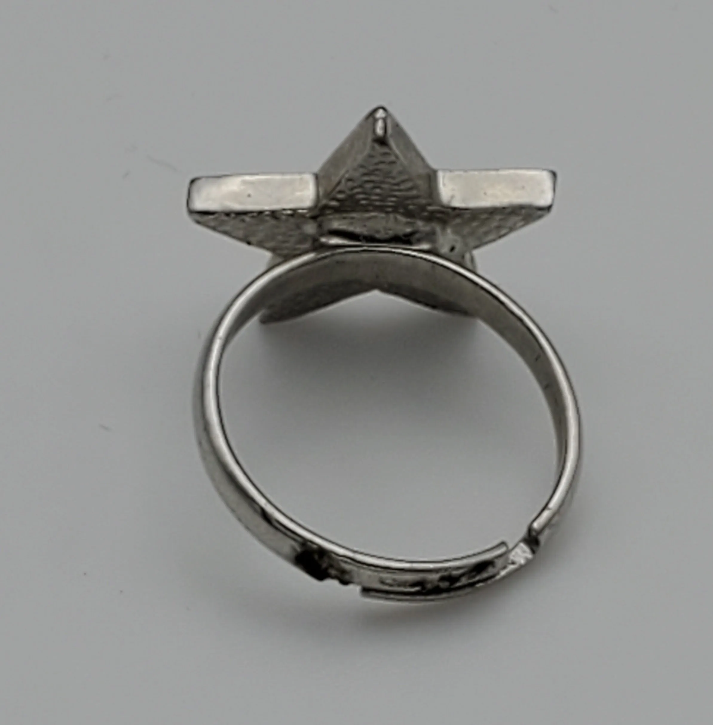 Adjustable Yellow & Blue Enamel Star Toe Ring - Size 2 