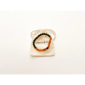 Adult Amber Bracelet 18 cm - Strength Ying&Yang