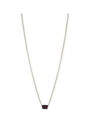 Alouette Design
 Garnet Necklace - Gold