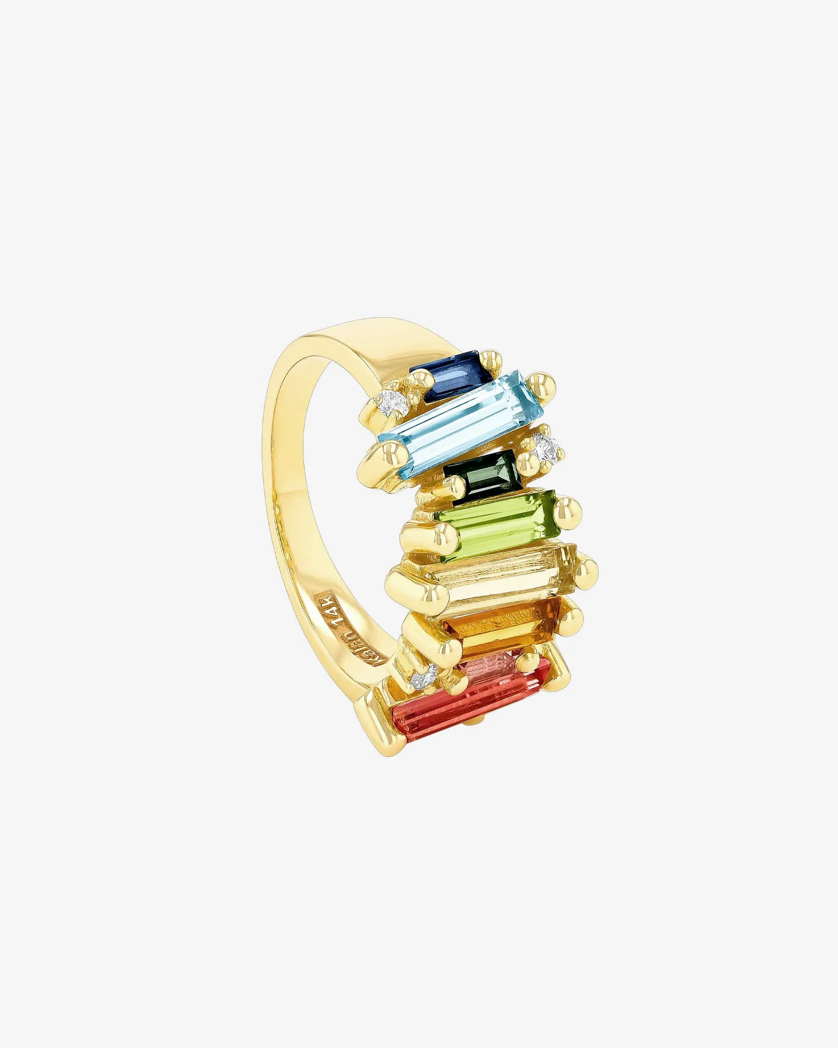 Amalfi Burst Rainbow Mix Stacker Half Band