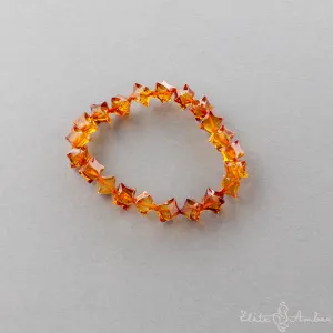 Amber bracelet "Honey star"