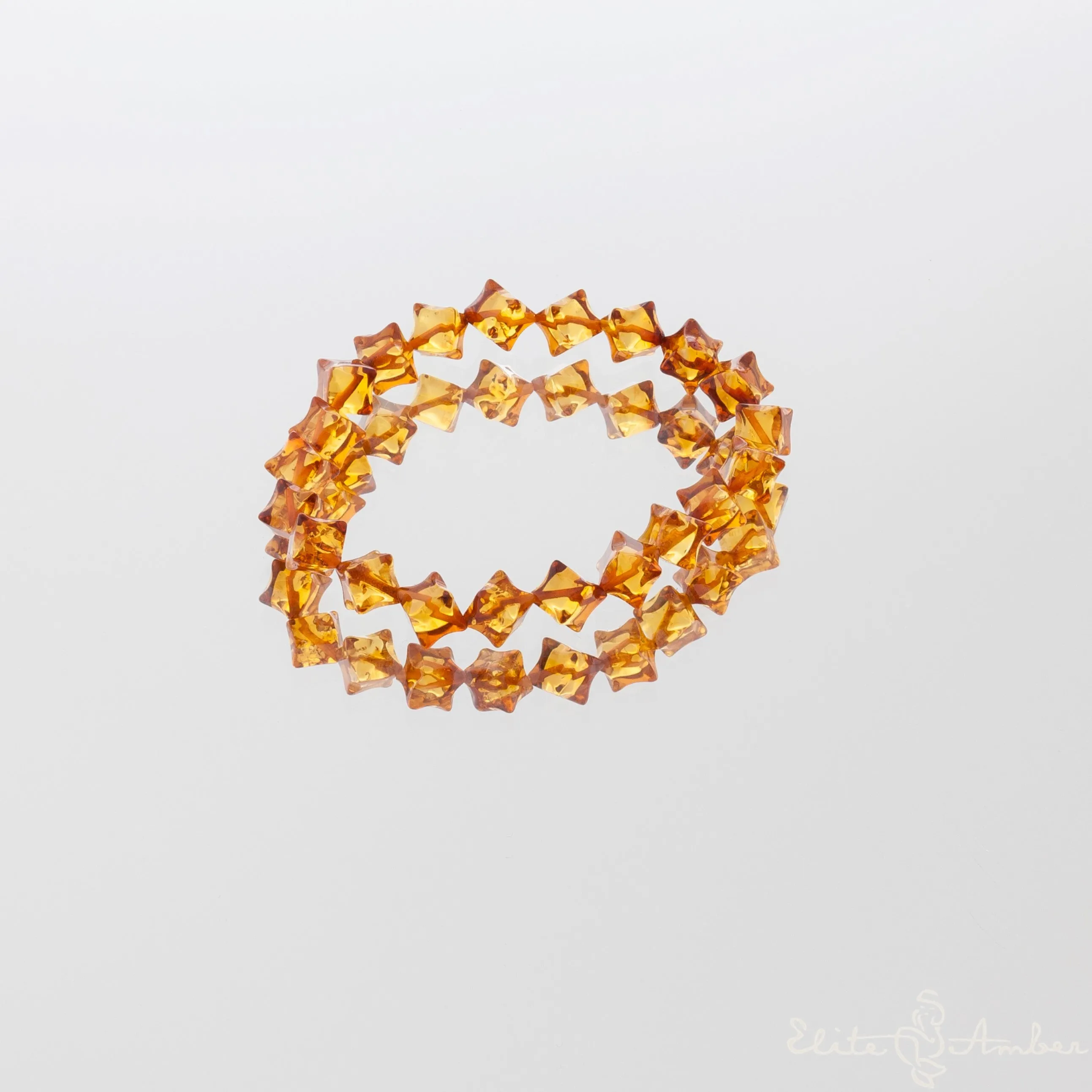 Amber bracelet "Honey star"