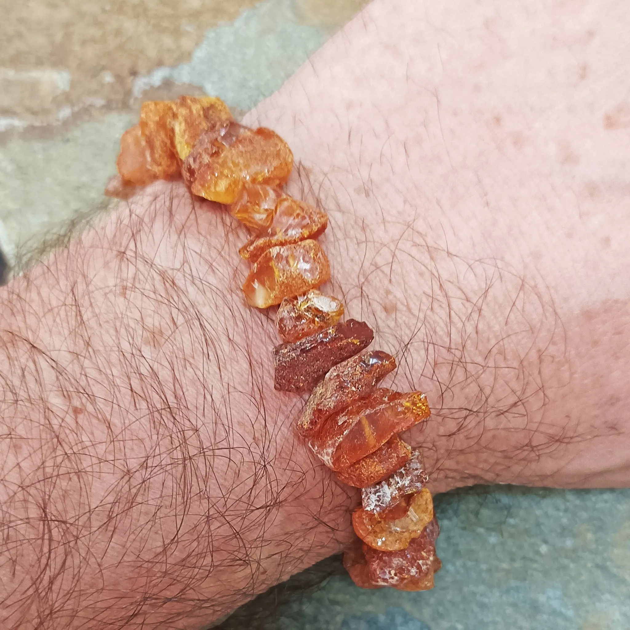 Amber Chip Bracelet