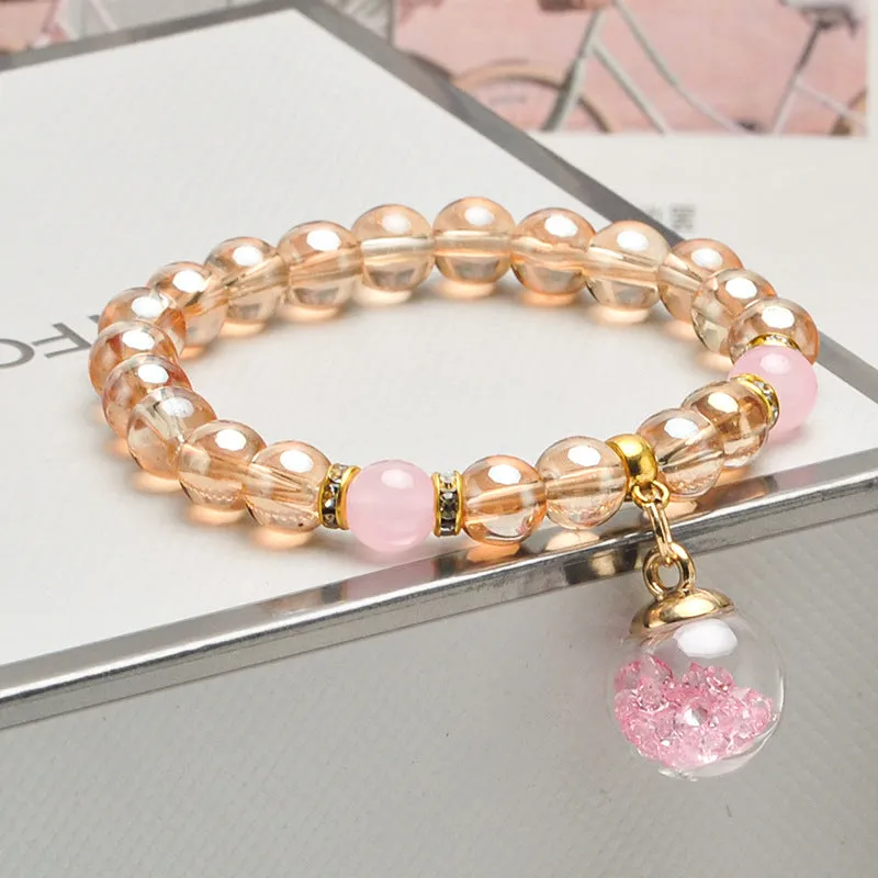 Amber Gold Fashion Bracelet Japanese And Korean Style Sweet Couple