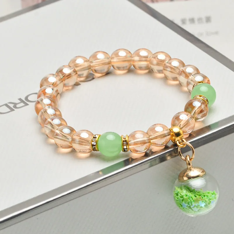 Amber Gold Fashion Bracelet Japanese And Korean Style Sweet Couple