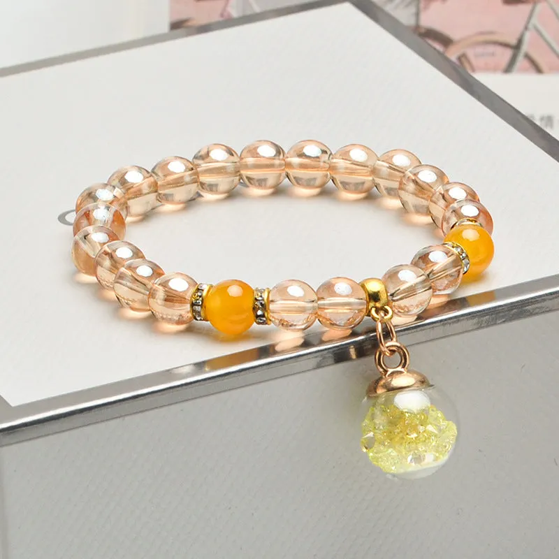 Amber Gold Fashion Bracelet Japanese And Korean Style Sweet Couple
