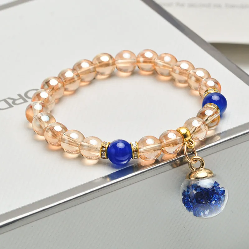 Amber Gold Fashion Bracelet Japanese And Korean Style Sweet Couple