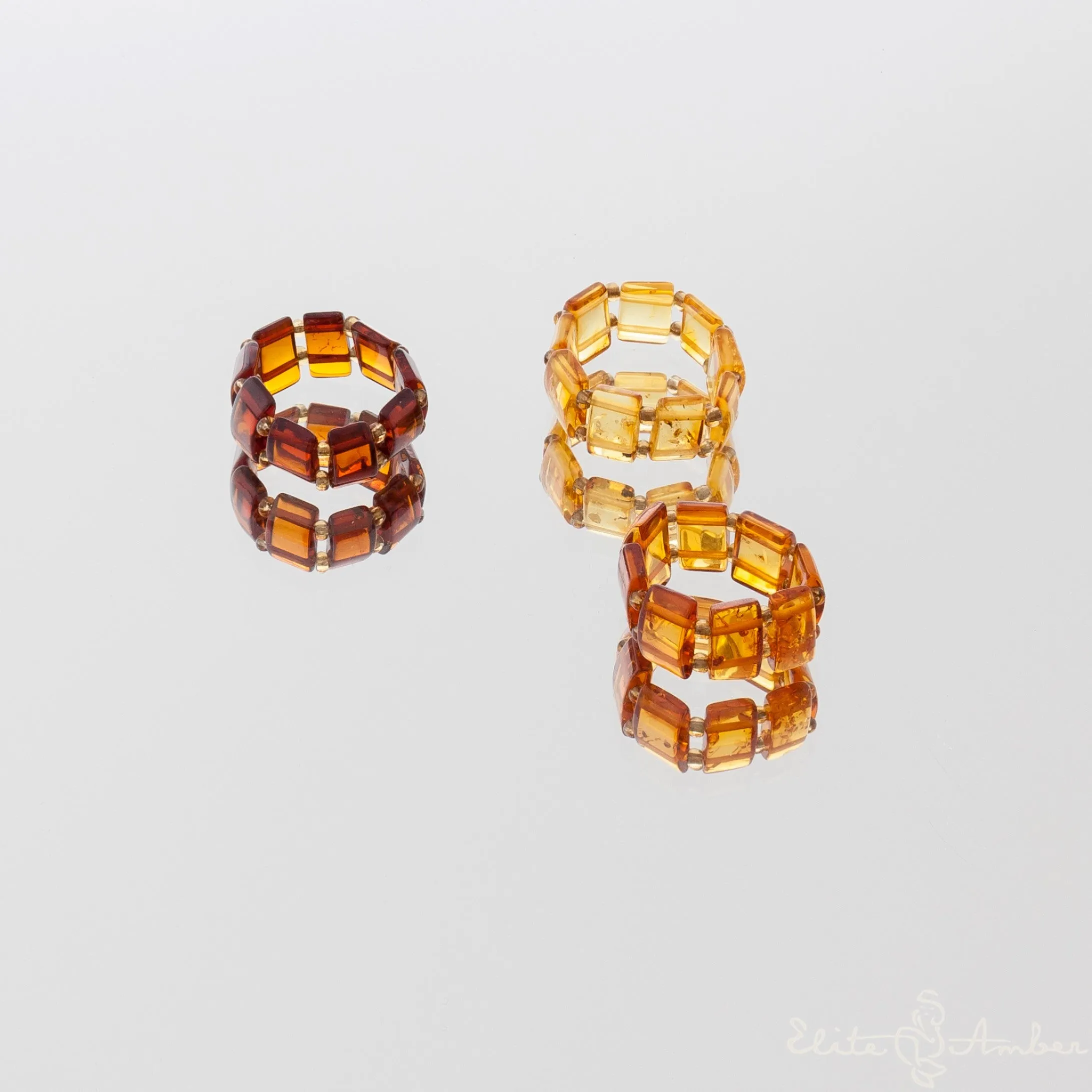 Amber ring "Classic"