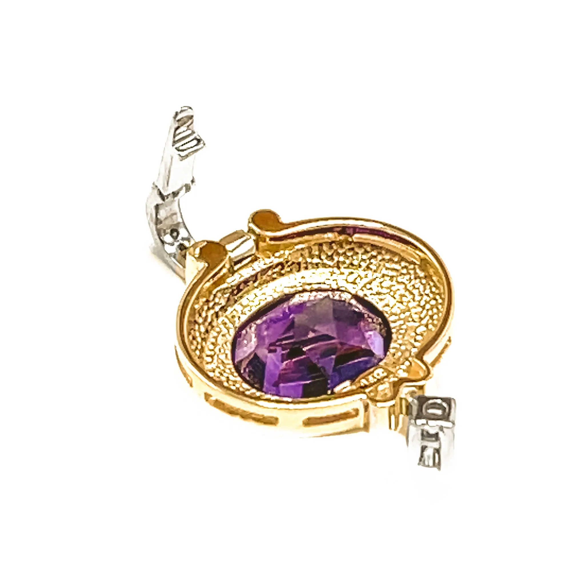 Amethyst and Diamond Pendant Enhancer
