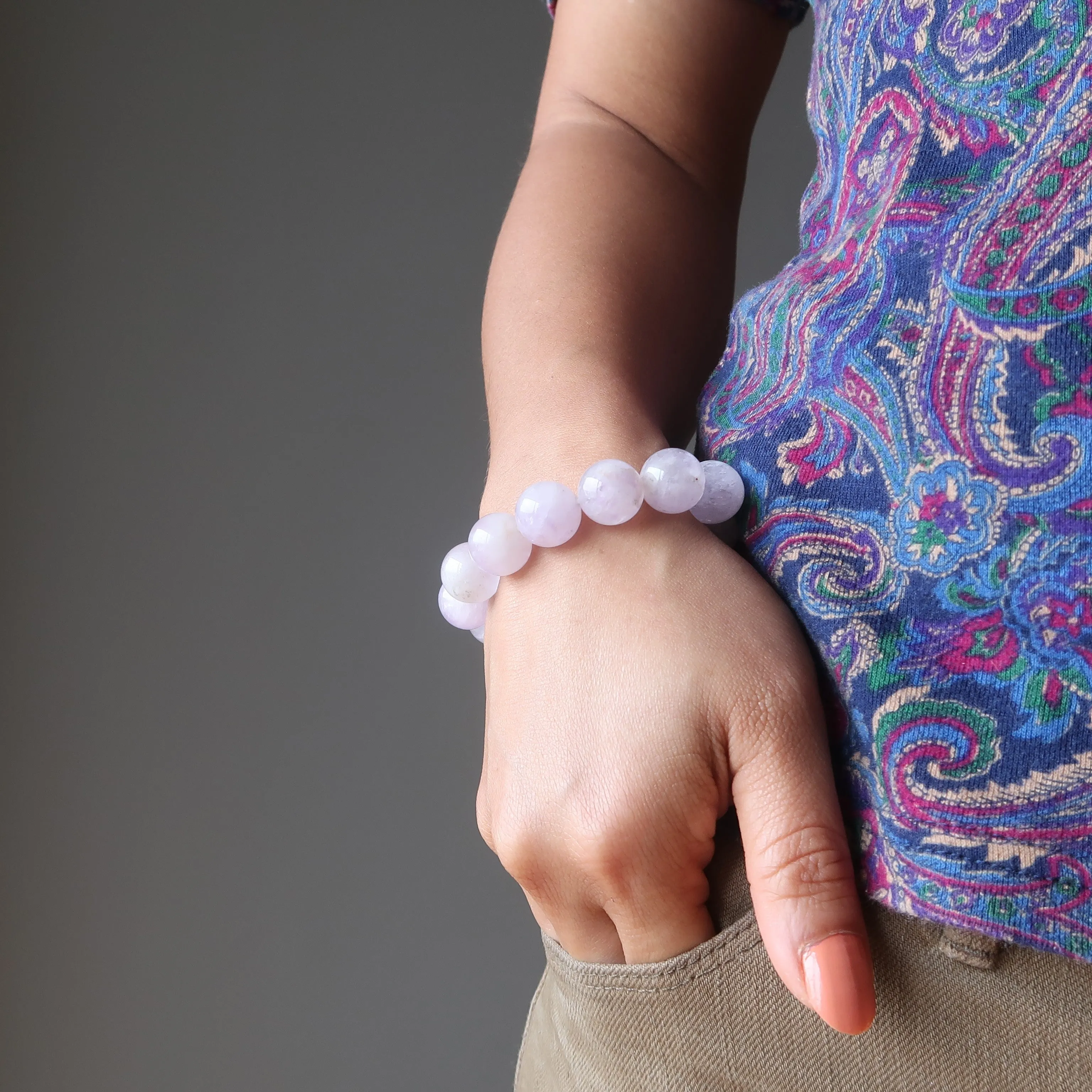Amethyst Bracelet Lavender Purple Stone