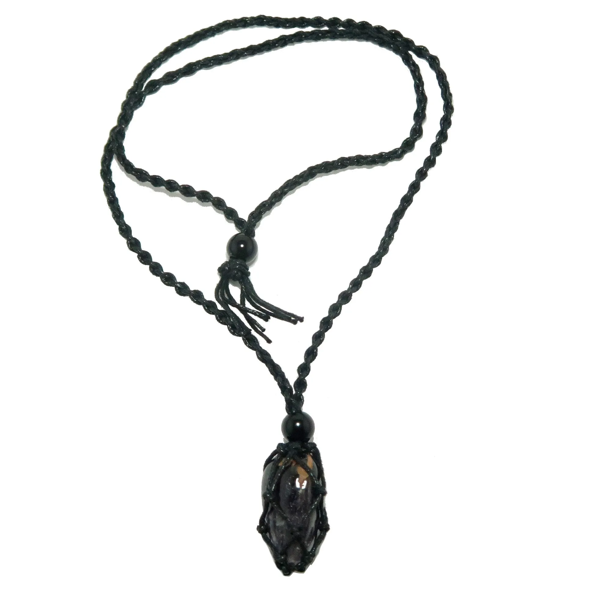 Amethyst Necklace Hope is Here Macrame