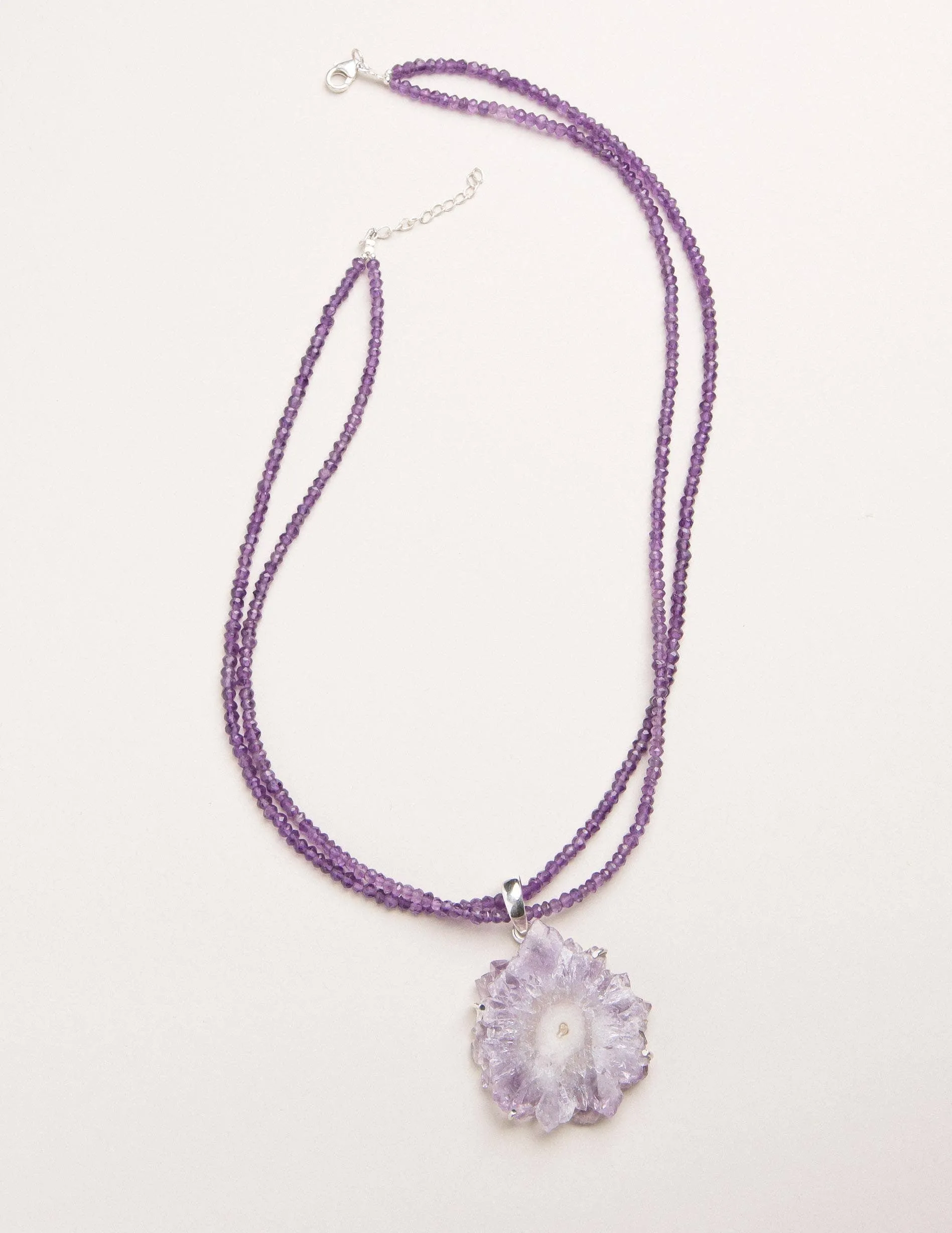Amethyst Stalactite Necklace - One Of A Kind