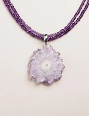 Amethyst Stalactite Necklace - One Of A Kind