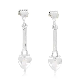ANCHOR OF MY HEART MOONSTONE EARRINGS