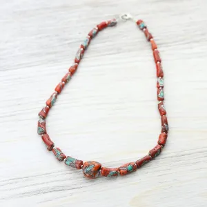 Antique Tibetan Coral Heirloom Necklace 03