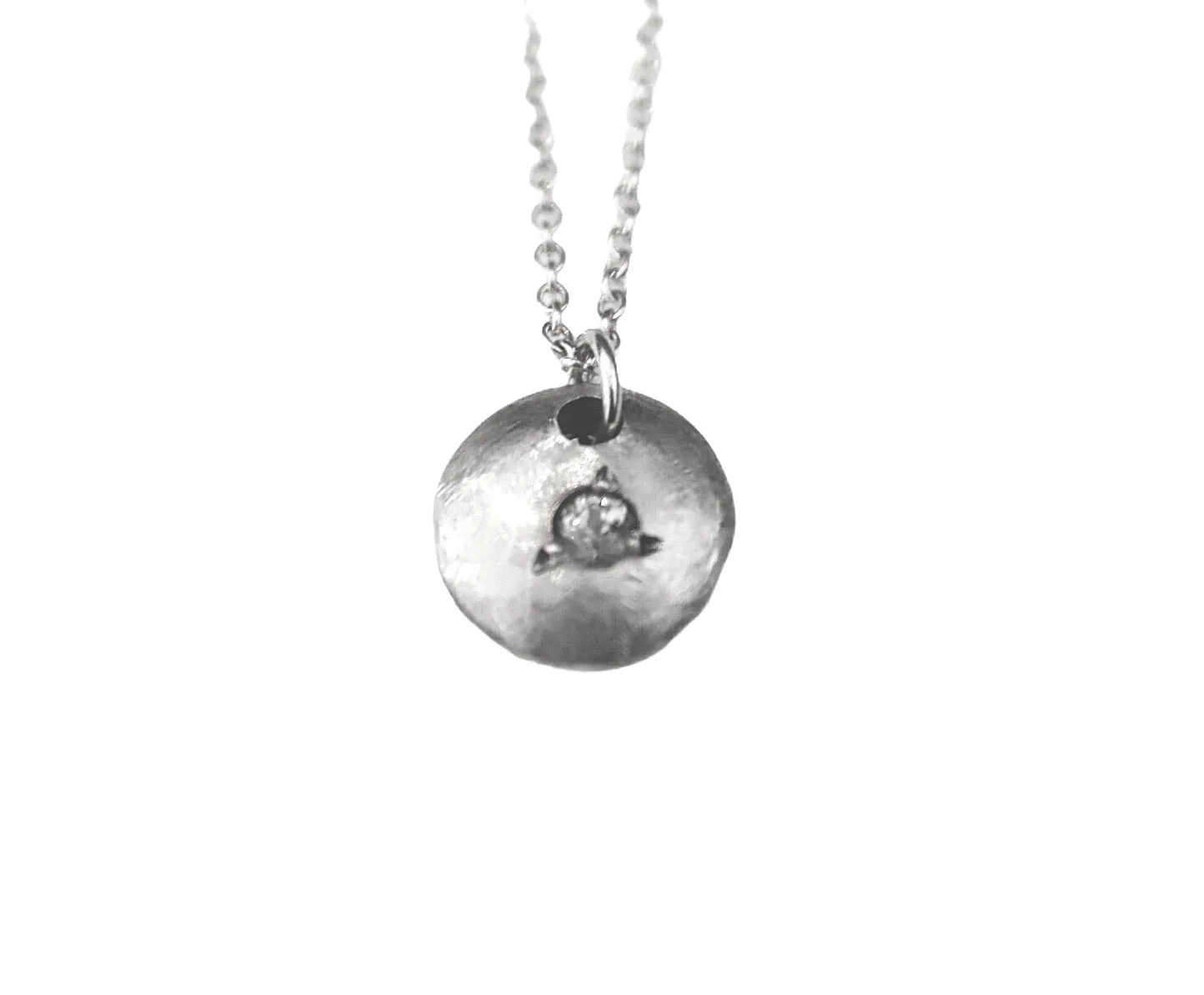 Aquamarine M&M Silver Necklace