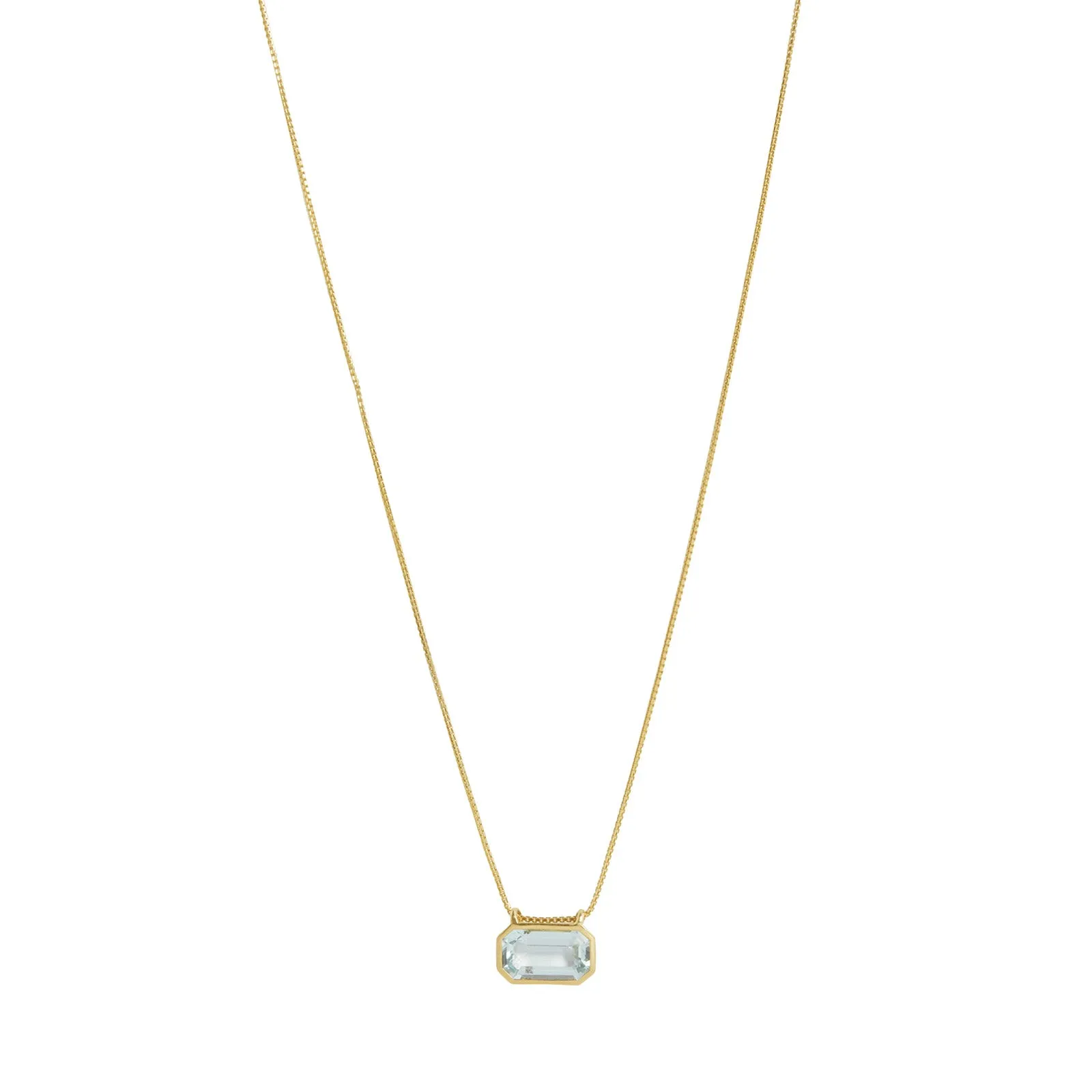 Aquamarine Nouveau Necklace
