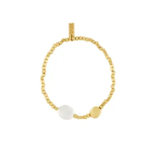 Audrey Pearl Bracelet Gold Plating