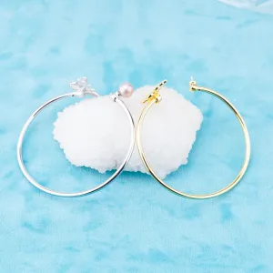 b010240  DIY 7-8mm Natural Freshwater pearl bracelet accessory 925 sterling silver adjustable chain bracelet for women