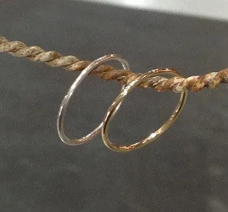Band - Thin (choose sterling silver or 14k gold-filled)