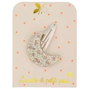 Barrette lune dorée