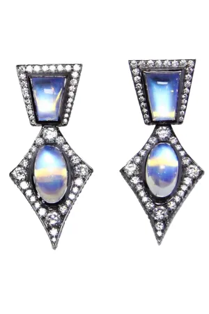 Blue Moonstone Earrings