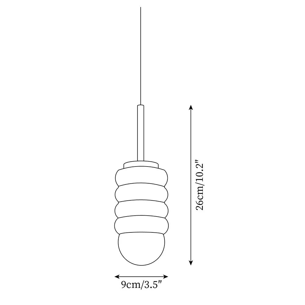 Bobi Pendant Lamp 3.5″- 10.2″