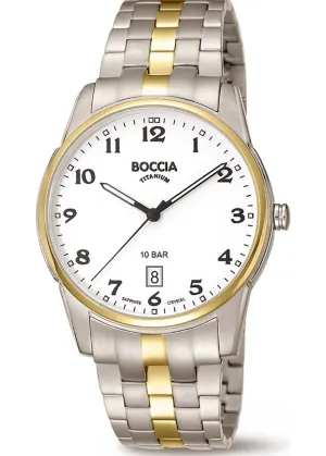 BOCCIA GENTS TITANIUM BI-TONE BRACELET 3632-03A