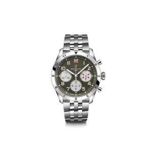 Breitling Classic AVI Chronograph 42 Curtiss Warhawk - Green Dial