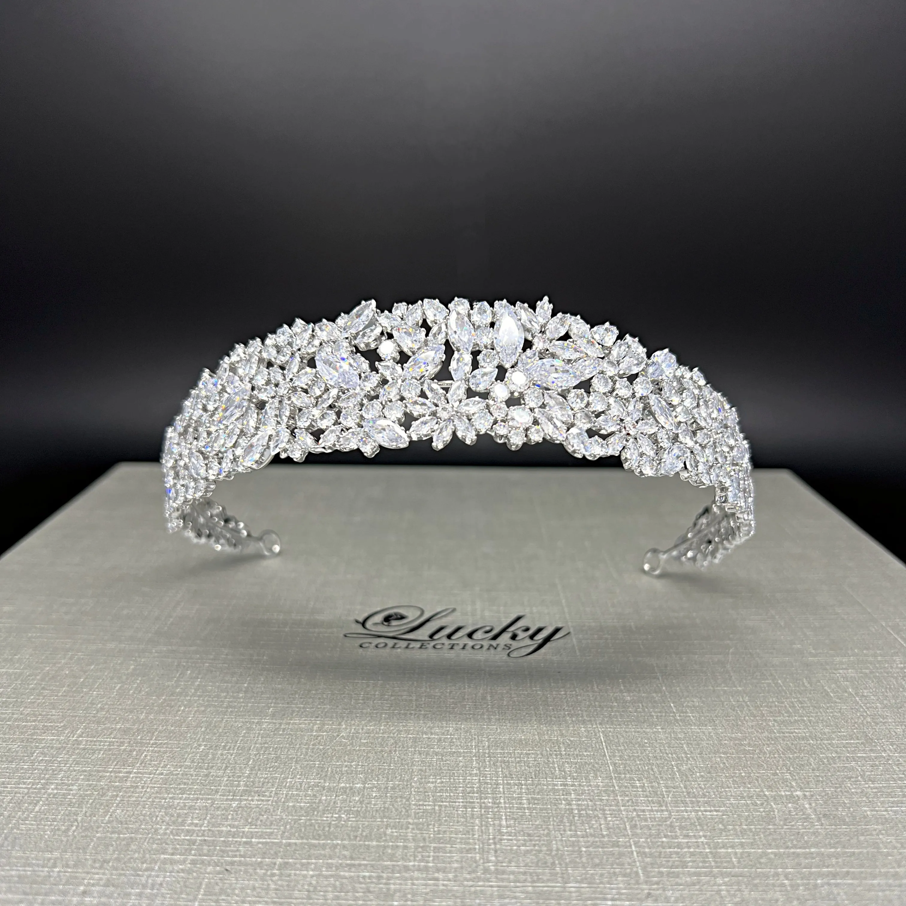 Bridal Headband, Quinceanera Headband, Swarovski Crystal Headpiece for Bride