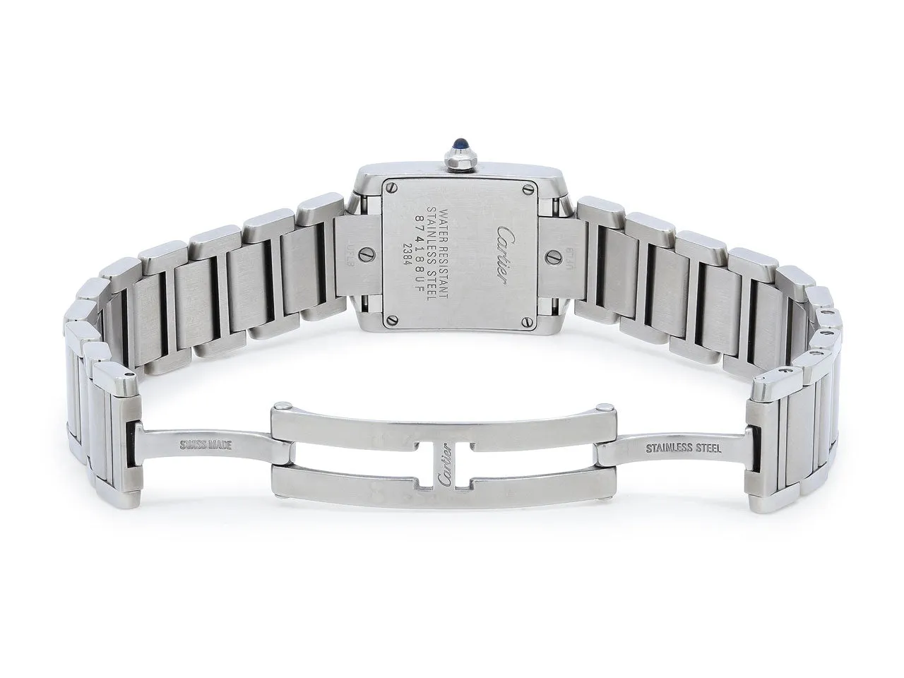 Cartier 'Tank Française' Watch in Stainless Steel