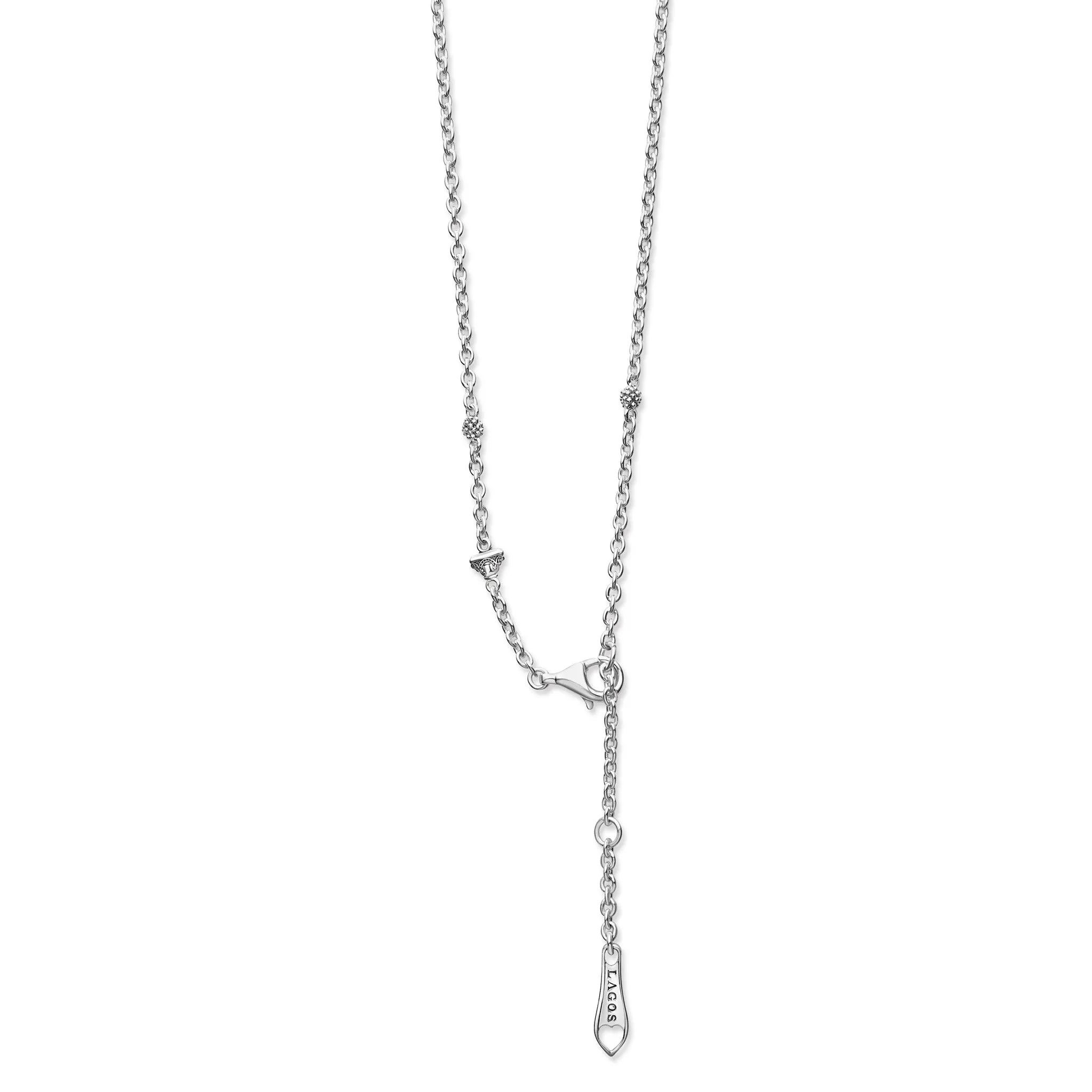 Caviar Color Rhodolite Garnet Pendant Necklace