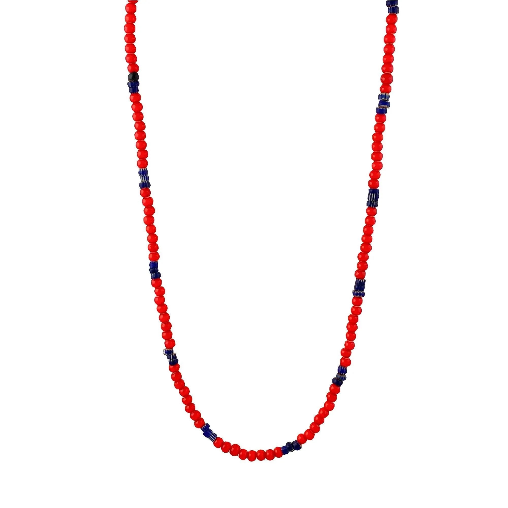Chevron White Heart Necklace