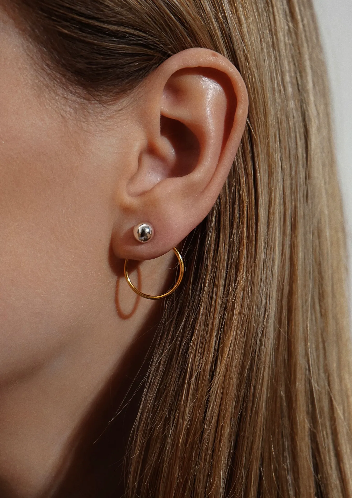 Chord Earrings Mix Pair With Silver Bubble