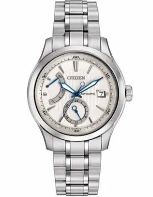 Citizen Mens Signature Grand Classic Automatic - Silver Dial - Power Reserve